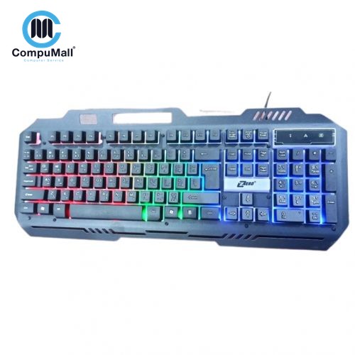 ZERO ZR 2080 USB Keyboard RGB PRO GAMER - Black
