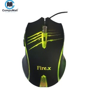 Mouse Fire.x FX-1 Gaming with 7 Button Backlight RGB 1.5m - Black