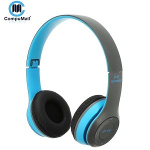 Wireless bluetooth headset p47-blue, Wired