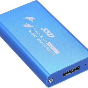 Case Converter Adapter External SSD Box Enclosure (Blue)