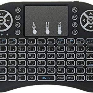 English/Arabic I8 Mini Backlit Wireless Keyboard & Touch-Pad For Android Tv Box