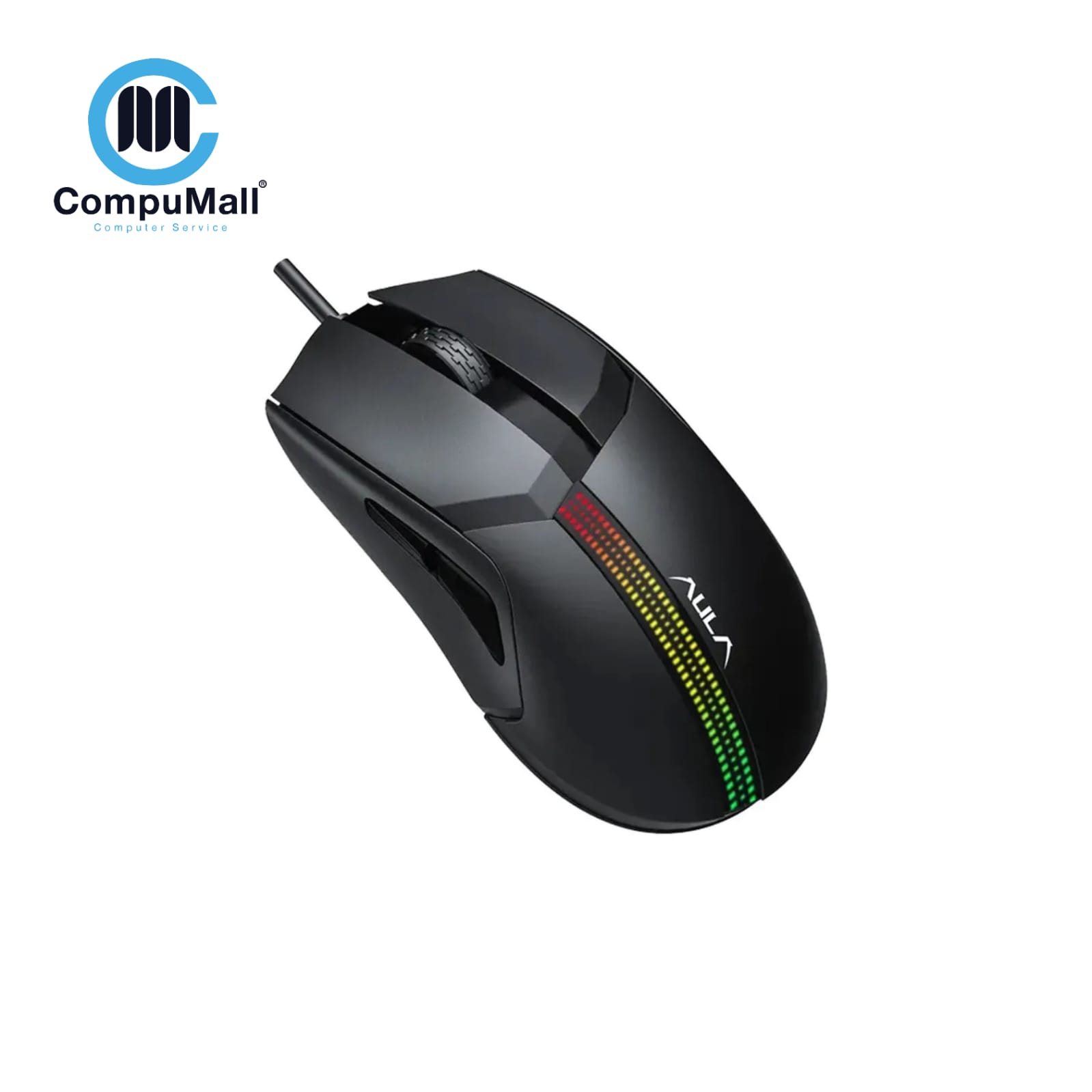 AULA RGB Gaming Mouse USB Wired Optical with 7 Keys, DPI up to 12400, Black