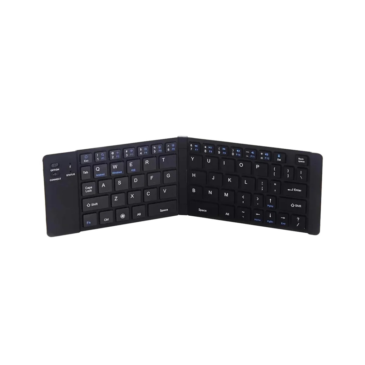 Zero ZR-3606 Bluetooth&Wireless Foldable Mini Keyboard Works On Android and Ios System