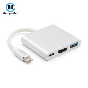 Usb-c to Hdmi 3.1 Converter HDMI/USB 3.0/TypeC -Silver