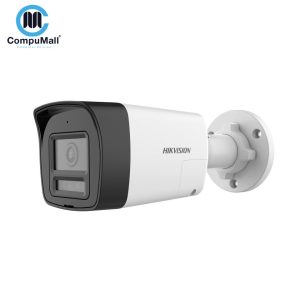 Hikvision Fixed Outdoor Security Camera, 2MP, 3.6mm Lens, Microphone and Speaker, Waterproof and Dustproof, White, DS-2CE16D0T-LPTS