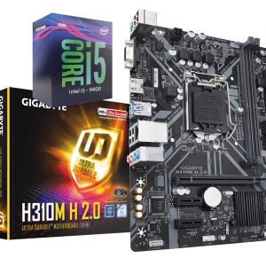 Intel® Core™ i5-9400 Processor (9M Cache, up to 4.10 GHz ) + Gigabyte H310 + Phantom HF-400 RGB CPU Air Cooler