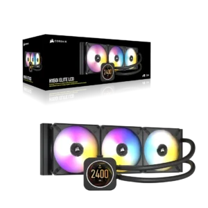 CORSAIR LIQUID COOLER iCUE H150i ELITE LCD Display 360mm RGB-(CW-9060062-WW)